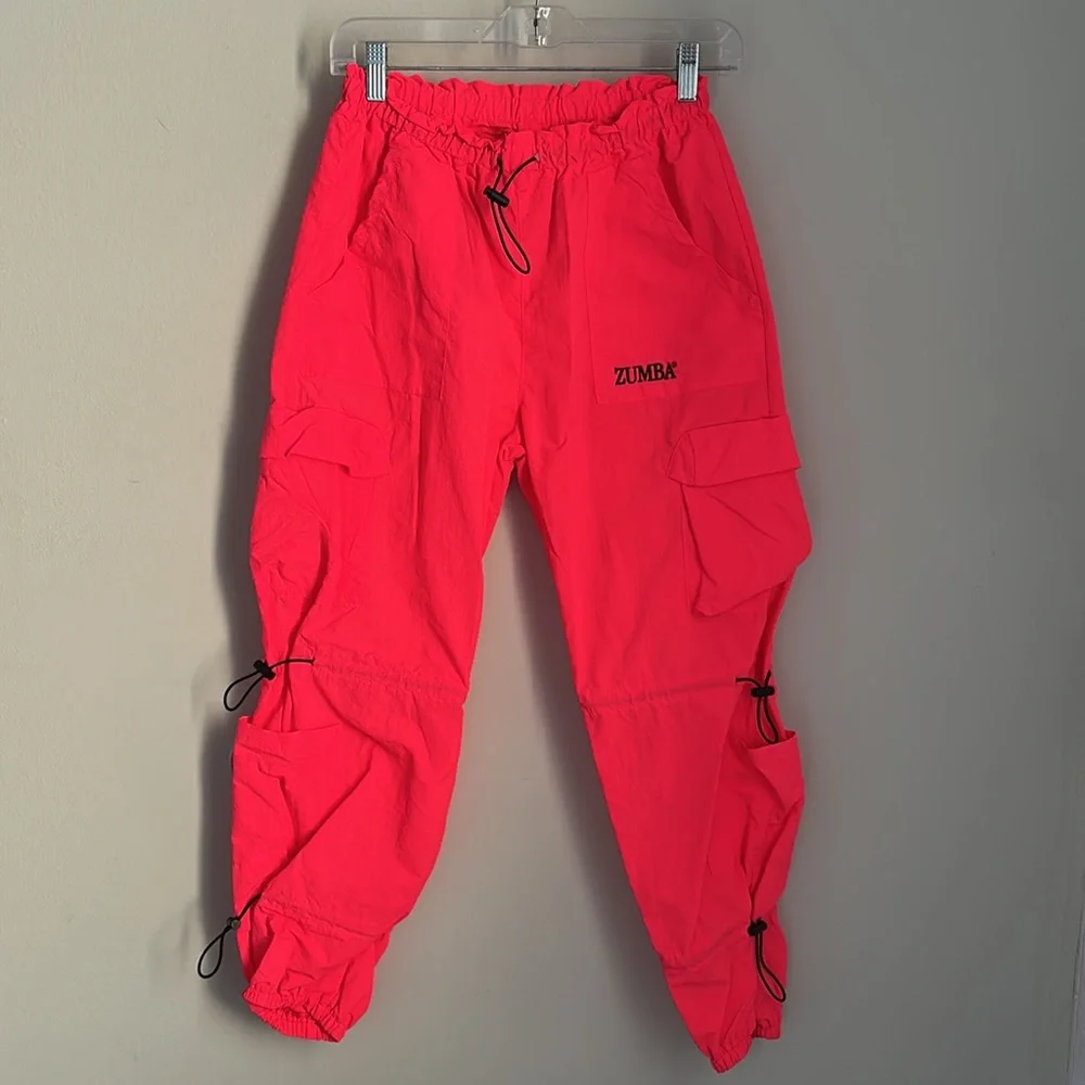 Zumba Fitness womens Bright Pink Joggers - Picture 2 of 7